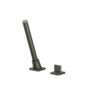 Flusso 260.1280GMG Deck Diverter With Holder And Hose in Gun Metal Gray
