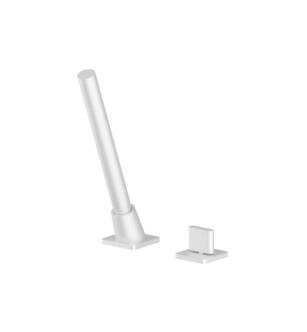Flusso 260.1280GW Deck Diverter With Holder And Hose in Gloss White