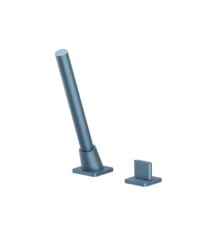Flusso 260.1280BP Deck Diverter With Holder And Hose in Blue Platinum