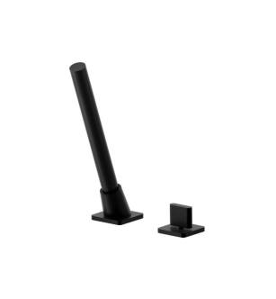 Flusso 260.1280GB Deck Diverter With Holder And Hose in Gloss Black