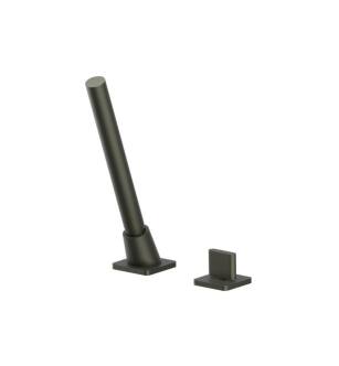 Flusso 260.1280DGR Deck Diverter With Holder And Hose in Dark Green