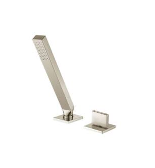 Flusso 160.1280BN Deck Diverter With Holder And Hose in Brushed Nickel PVD