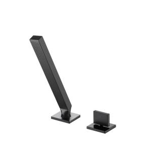 Flusso 160.1280MB Deck Diverter With Holder And Hose in Matte Black