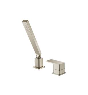 Flusso 196.1280BN Deck Diverter With Holder And Hose in Brushed Nickel PVD