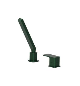 Flusso 196.1280LG Deck Diverter With Holder And Hose in Leaf Green