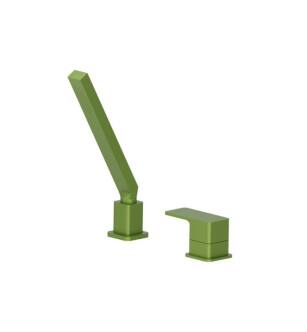 Flusso 196.1280IG Deck Diverter With Holder And Hose in Flusso Green