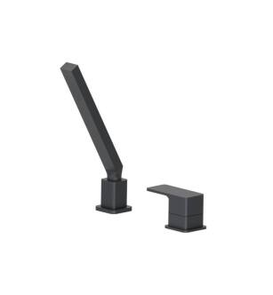 Flusso 196.1280RG Deck Diverter With Holder And Hose in Rock Gray