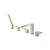 Isenberg 196.2420BN Five Hole Deck Mounted Roman Tub Faucet With Hand Shower in Brushed Nickel PVD