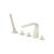 Isenberg 260.2420LT Five Hole Deck Mounted Roman Tub Faucet With Hand Shower in Light Tan