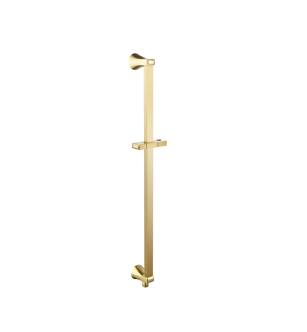 Isenberg 230.601005ASB Shower Slide Bar With Integrated Wall Elbow in Satin Brass PVD