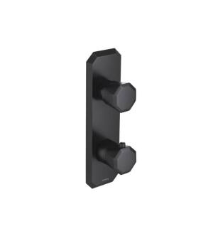 Flusso 230.2720MB 3/4" Horizontal Thermostatic Shower Valve And Trim With 1 Output in Matte Black