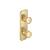 Isenberg 230.2720SB 3/4" Horizontal Thermostatic Shower Valve And Trim With 1 Output in Satin Brass PVD