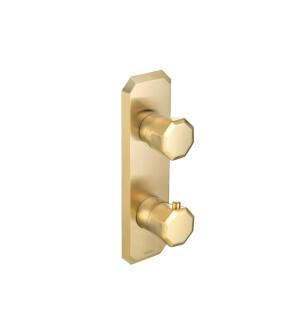 Isenberg 230.2740SB 3/4" Thermostatic Shower Valve And Trim With 2 Outputs in Satin Brass PVD