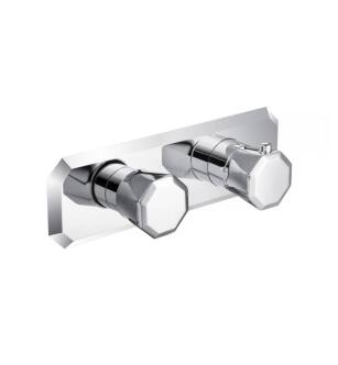 Flusso 230.2693CP 3/4" Horizontal Thermostatic Shower Valve And Trim With 1 Ouptut in Chrome