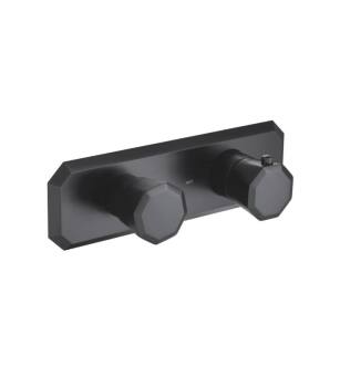 Flusso 230.2693MB 3/4" Horizontal Thermostatic Shower Valve And Trim With 1 Ouptut in Matte Black