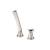 Isenberg 240.1280PN Deck Diverter With Holder And Hose in Polished Nickel PVD