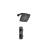 Isenberg 230.7000MB Single Output Shower Set With Shower Head And Arm in Matte Black