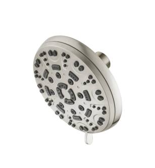 Flusso 200.6150BN 6 Function ABS Shower Head in Brushed Nickel PVD