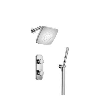 Flusso 230.7250CP Two Output Shower Set With Shower Head And Hand Held in Chrome