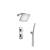 Isenberg 230.7250CP Two Output Shower Set With Shower Head And Hand Held in Chrome