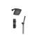 Isenberg 230.7250MB Two Output Shower Set With Shower Head And Hand Held in Matte Black