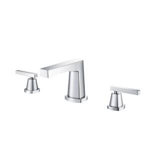 Flusso 240.2001CP Three Hole 8" Widespread Two Handle Bathroom Faucet in Chrome