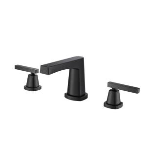 Isenberg 240.2001MB Three Hole 8" Widespread Two Handle Bathroom Faucet in Matte Black