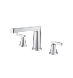 Flusso 240.2411CP 3 Hole Deck Mount Roman Tub Faucet in Chrome