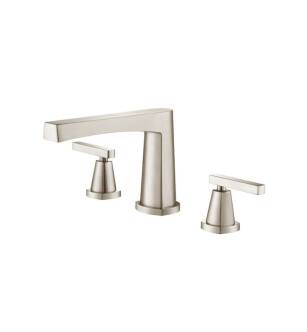 Flusso 240.2411BN 3 Hole Deck Mount Roman Tub Faucet in Brushed Nickel PVD