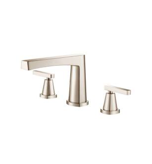 Flusso 240.2411PN 3 Hole Deck Mount Roman Tub Faucet in Polished Nickel PVD