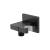 Isenberg HS8004MB Wall Elbow With Holder Combo With Adjustable Angle in Matte Black