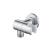 Isenberg HS8027CP Wall Elbow With Holder Combo With Adjustable Angle in Chrome