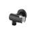 Isenberg HS8027MB Wall Elbow With Holder Combo With Adjustable Angle in Matte Black