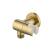 Isenberg HS8027SB Wall Elbow With Holder Combo With Adjustable Angle in Satin Brass PVD