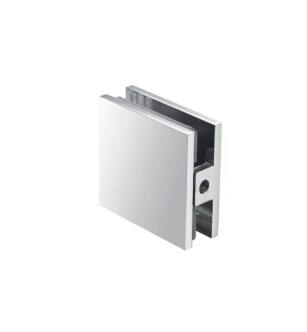 Flusso 10.FGC.4003CP Hole In Glass Center Mount Glass Clamp in Chrome