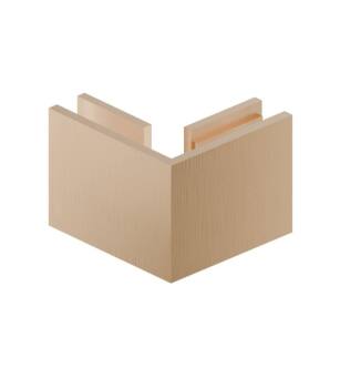 Flusso 10.GGC.4026BB 90 Degrees Glass to Glass Fixed Clamp in Brushed Bronze PVD