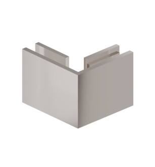 Flusso 10.GGC.4026PN 90 Degrees Glass to Glass Fixed Clamp in Polished Nickel PVD