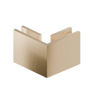 Flusso 10.GGC.4026SB 90 Degrees Glass to Glass Fixed Clamp in Satin Brass PVD