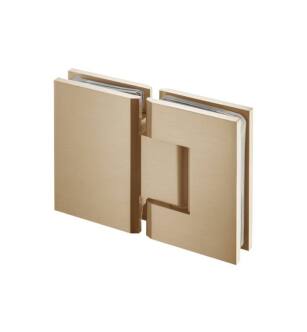 Flusso 10.GGH.5007BB 180 Degrees Glass To Glass Shower Door Hinge in Brushed Bronze PVD