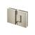 Isenberg 10.GGH.5007BN 180 Degrees Glass To Glass Shower Door Hinge in Brushed Nickel PVD