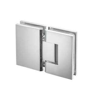 Flusso 10.GGH.5007CP 180 Degrees Glass To Glass Shower Door Hinge in Chrome