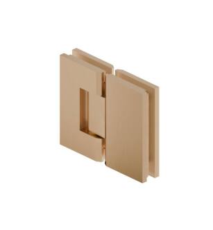Flusso 10.GGH.5017BB 180 Degrees Glass To Glass Heavy Duty Shower Door Hinge in Brushed Bronze PVD