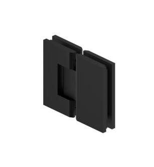 Flusso 10.GGH.5017MB 180 Degrees Glass To Glass Heavy Duty Shower Door Hinge in Matte Black