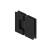 Isenberg 10.GGH.5017MB 180 Degrees Glass To Glass Heavy Duty Shower Door Hinge in Matte Black