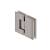 Isenberg 10.GGH.5017PN 180 Degrees Glass To Glass Heavy Duty Shower Door Hinge in Polished Nickel PVD