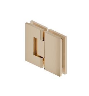 Isenberg 10.GGH.5017SB 180 Degrees Glass To Glass Heavy Duty Shower Door Hinge in Satin Brass PVD