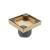 Isenberg 10.SQD.0404BB 4" Tile Insert Floor Drain with 2" Outlet in Brushed Bronze PVD