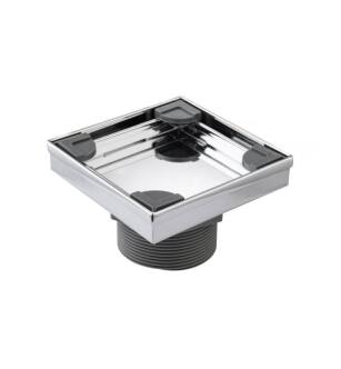 Flusso 10.SQD.0404CP 4" Tile Insert Floor Drain with 2" Outlet in Chrome