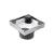 Isenberg 10.SQD.0404CP 4" Tile Insert Floor Drain with 2" Outlet in Chrome