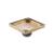 Isenberg 10.SQD.0606BB 6" Tile Insert Floor Drain with 2" Outlet in Brushed Bronze PVD